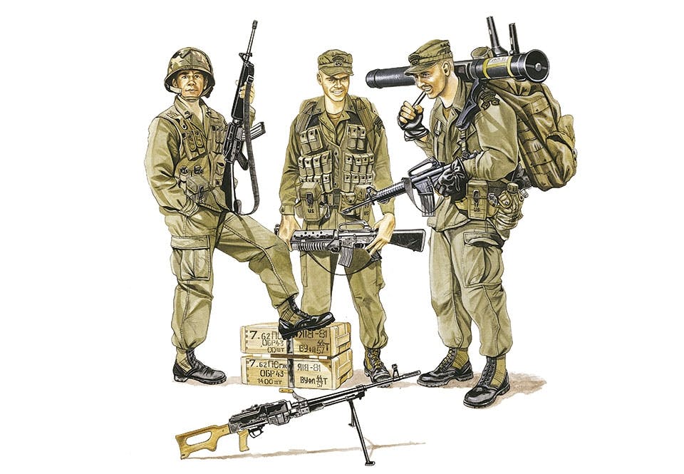 us army rangers utrustning grenada 1983